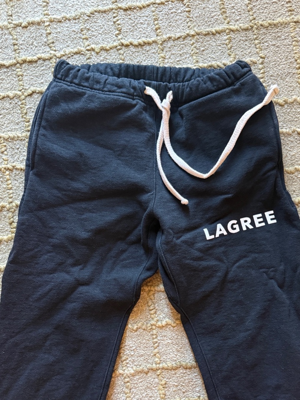 Women's Black Logo Jogger Pants
